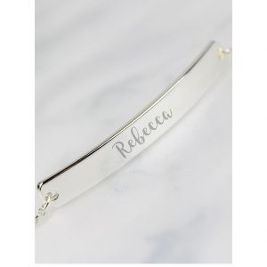 buy personalised rose gold silver tone id bracelet 5f3aafc48605b