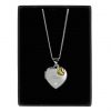 buy personalised sterling silver diamond set heart locket necklace with 9ct gold heart charm 5f290db29be42