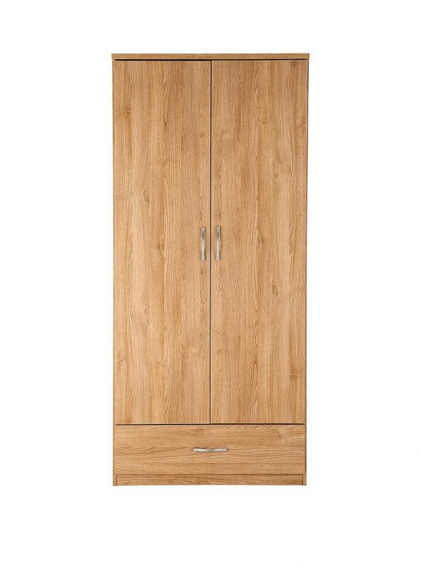 buy peru 2 door 1 drawer wardrobe 5f2637b15866c