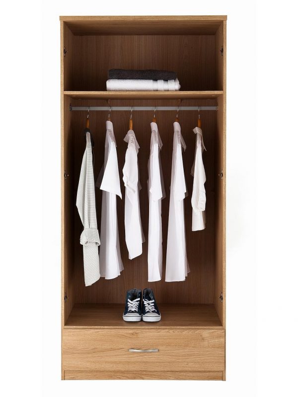 buy peru 2 door 1 drawer wardrobe 5f2637b62d8ac