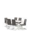 buy positano 150 cm marble affect dining table 6 roma chairs 5f3e31aa9b689