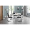buy positano 150 cm marble affect dining table 6 roma chairs 5f3e31ab48ff3