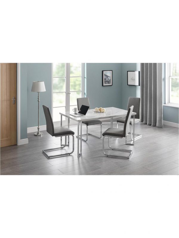 buy positano 150 cm marble affect dining table 6 roma chairs 5f3e31ab48ff3