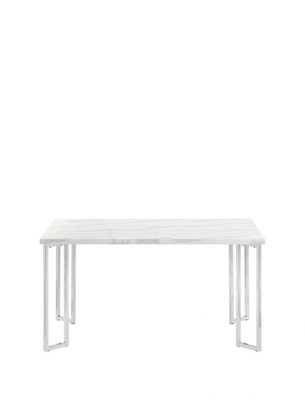 buy positano 150 cm marble affect dining table 6 roma chairs 5f3e31ac394ff