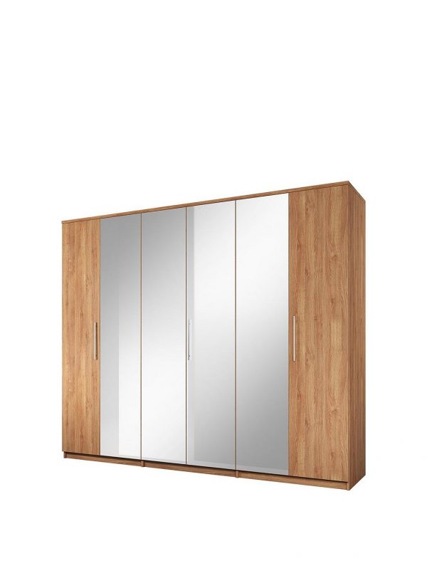 buy prague 6 door mirrored wardrobe 5f3ca10cf0a0b