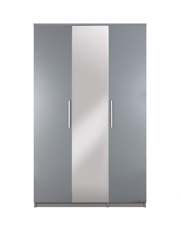 buy prague gloss 3 door mirrored wardrobe 5f45db2b8079e