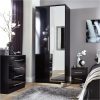 buy prague gloss 4 piece package 2 door wardrobe 4 drawer chest and 2 bedside cabinets 5f24ec4a7ef98