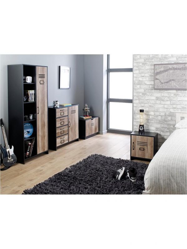 buy quinn 1 door wardrobe with side shelves 5f2ccf797c5a4