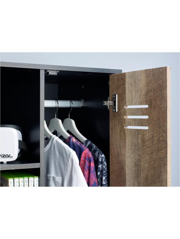 buy quinn 1 door wardrobe with side shelves 5f2ccf88438af