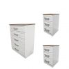 buy regent ready assembled 3 piece package 5 drawer chest and 2 bedside chests 5f2cd5434364c
