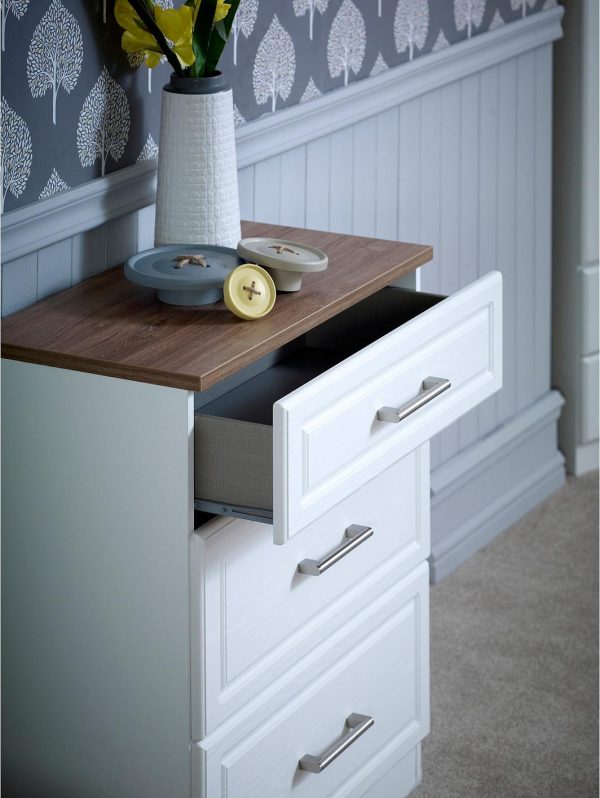 buy regent ready assembled 3 piece package 5 drawer chest and 2 bedside chests 5f2cd5444005c