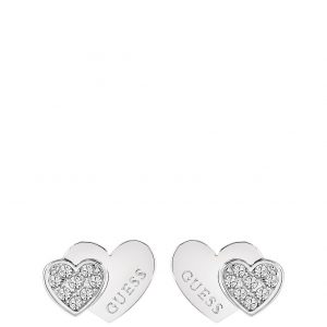 buy rhodium plated crystal set heart ladies earrings 5f354015dc0d6