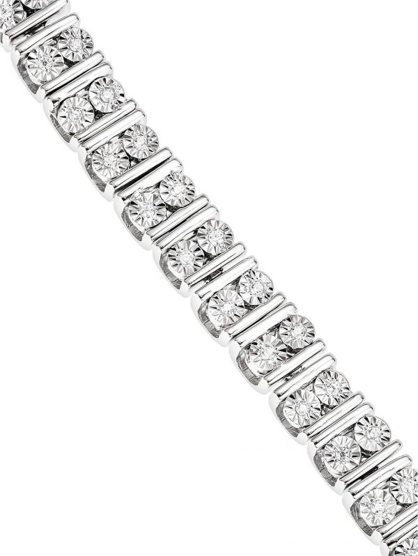 buy rhodium plated sterling silver 0 33ct diamond bracelet 5f47b3c2b4ef6