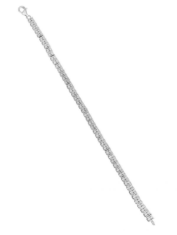 buy rhodium plated sterling silver 0 33ct diamond bracelet 5f47b3c35b593