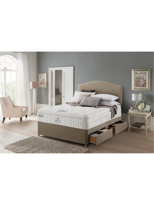 buy richborough latex pillowtop divan bed with storage options soft 5f43377628ed5