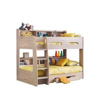 buy riley bunk bed with shelves and storage oak effect 5f2a2a96d17c1