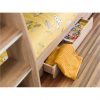 buy riley bunk bed with shelves and storage oak effect 5f2a2a9ed32f5
