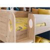 buy riley bunk bed with shelves and storage oak effect 5f2a2a9f9fad2