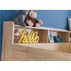 buy riley bunk bed with shelves and storage oak effect 5f2a2aa25da87