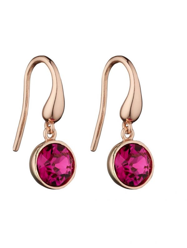 buy rose gold plated silver pink swarovski charm bracelet and earring set 5f36bbe995dec