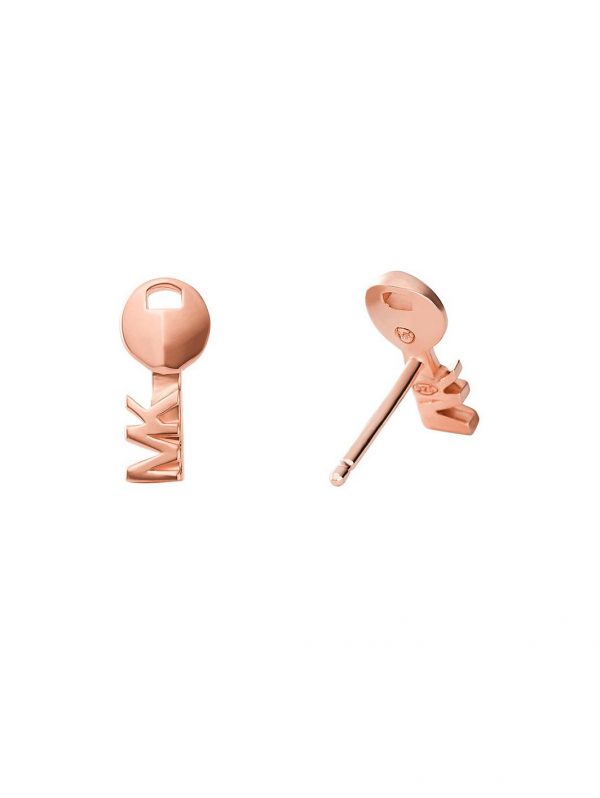 buy rose tone mk stud earrings 5f43c49a0f383