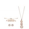 buy rose tripple swirl trio jewellery set 5f2d8197ca8f1