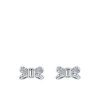 buy sabla crystal sparkle bow stud earring silver 5f47e2340dd0d