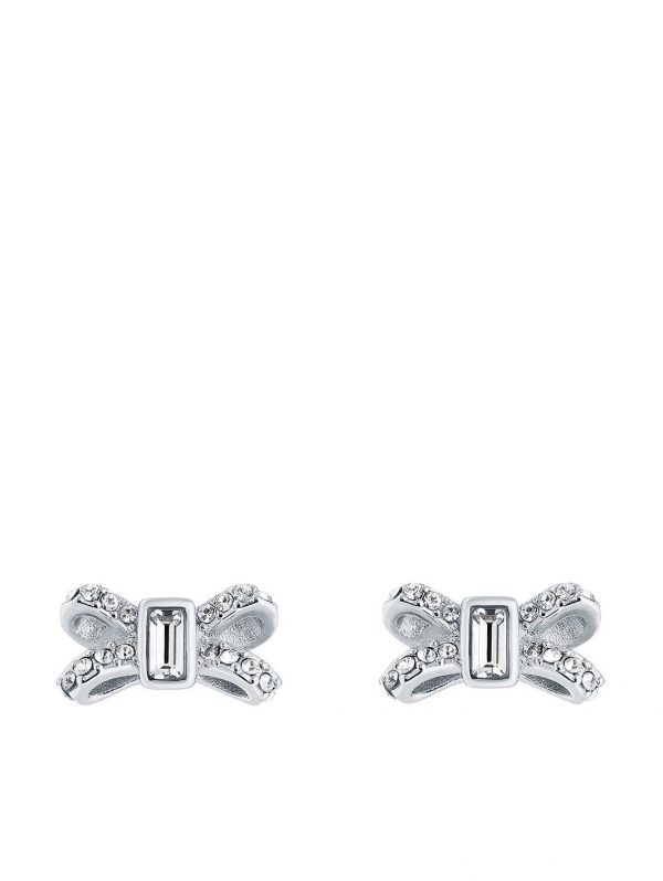 buy sabla crystal sparkle bow stud earring silver 5f47e23b13d11
