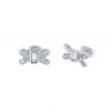 buy sabla crystal sparkle bow stud earring silver 5f47e240bdc38