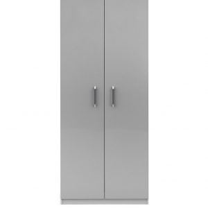 buy sanford ready assembled 2 door high gloss wardrobe 5f2638476c43b