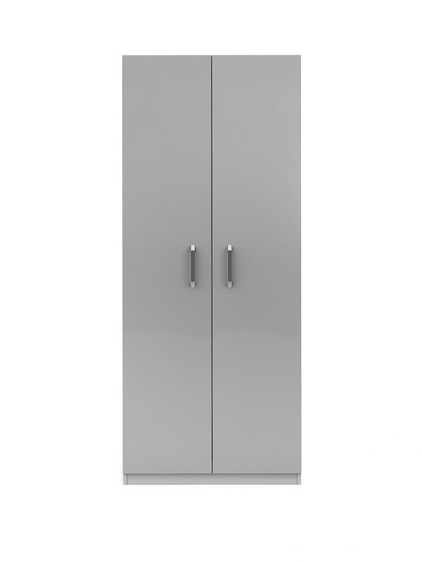 buy sanford ready assembled 2 door high gloss wardrobe 5f2638476c43b