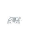 buy savoy 120 cm space saver dining table 4 chairs grey 5f3e31b6c7634