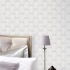 buy scandi leaf wallpaper grey 5f27a98972db6