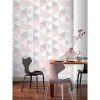 buy scandi triangle wallpaper pink 5f40b60f69a99