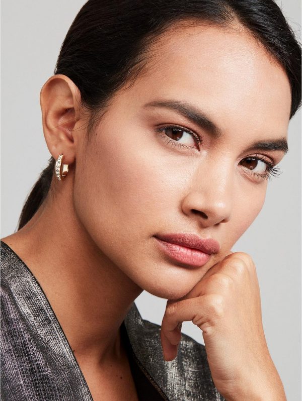 buy seannia crystal hoop earrings gold crystal 5f47e16d9a48b