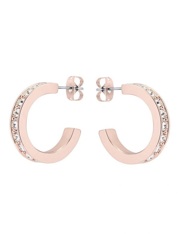 buy seannia crystal hoop earrings rose gold crystal 5f3d55d4dd6dc
