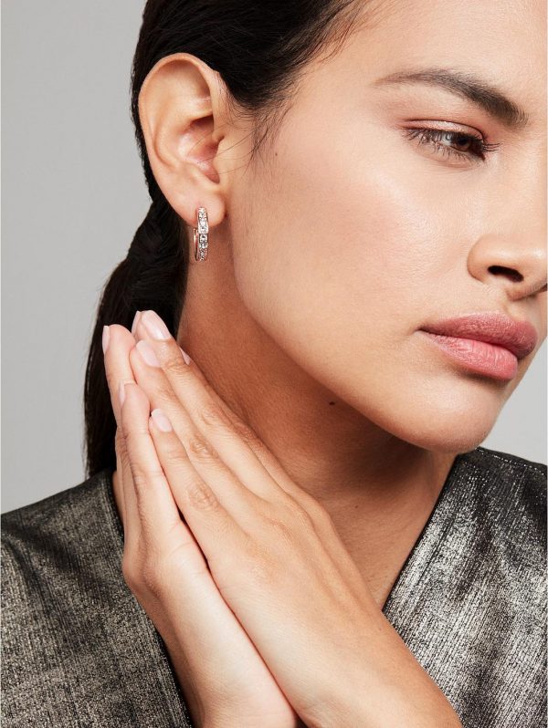 buy seannia crystal hoop earrings rose gold crystal 5f3d55d609aa9