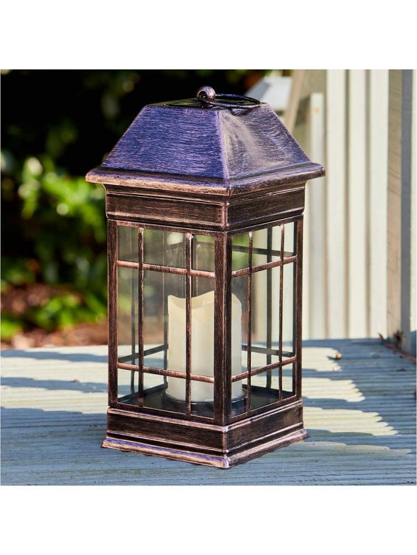 buy seville solar lantern antique brown 5f43540c32196