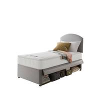 buy silentnight maxi store divan bed set with kids sprung mattress and headboard grey 5f2637a9cb3aa