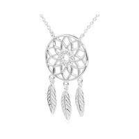 buy silver cubic zirconia dreamcatcher necklace 5f2a5eeb2035a