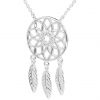 buy silver cubic zirconia dreamcatcher necklace 5f2a5eeddc890