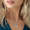 buy silver cubic zirconia dreamcatcher necklace 5f2a5eef18127