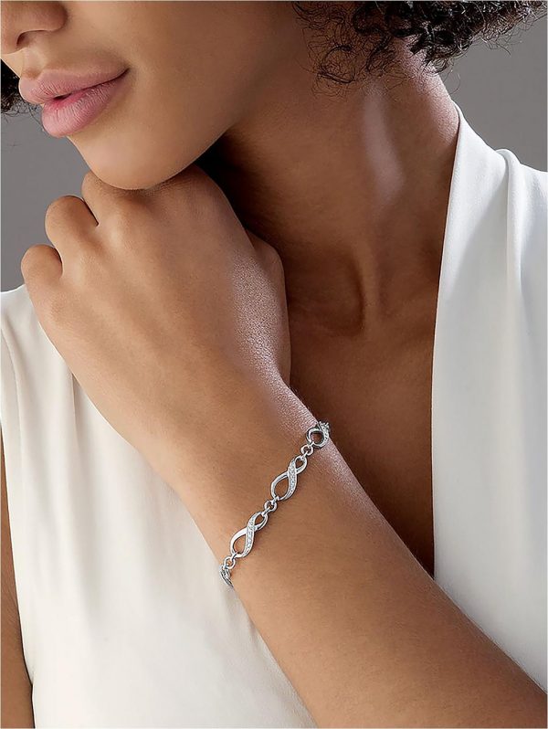 buy silver cubic zirconia infinity bracelet 5f47b3afcebe7