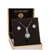 buy silver plated clear crystal infinity gift set 5f47dfc27f96e