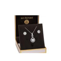 buy silver plated clear crystal infinity set gift boxed 5f2adfa21e8a7