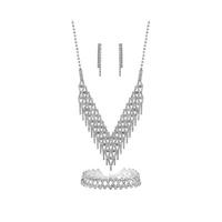buy silver plated crystal trio jewellery set 5f4a876be7d78