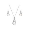 buy silver plated pearl twist halo set gift boxed 5f380e144beaf