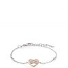 buy silver rose gold plated cubic zirconia infinity heart bracelet 5f2d55c55d03f