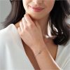 buy silver rose gold plated cubic zirconia infinity heart bracelet 5f2d55c6045ad