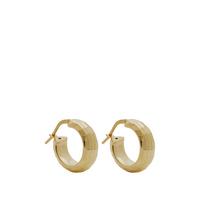 buy simply silver 14ct gold plated sterling silver diamond cut hoop earrings 5f256f8fc270f